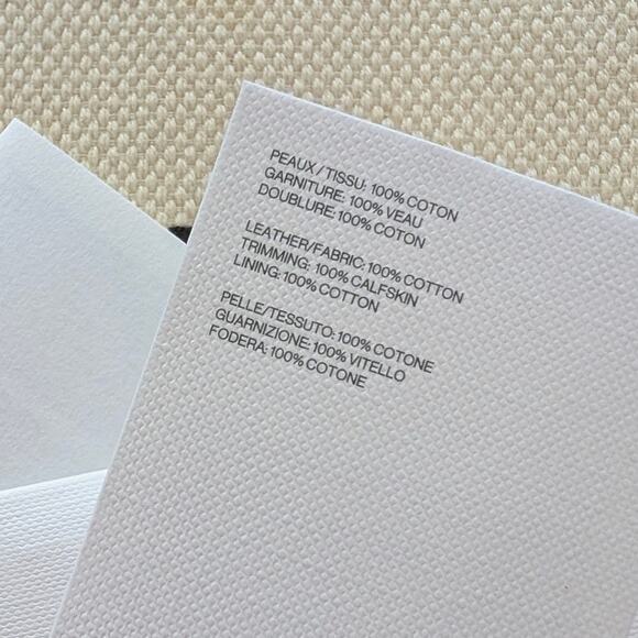 Celine Tan/Natural Mini Cabas Vertical Leather/Textile Logo Tote Bag - Picture 12 of 12